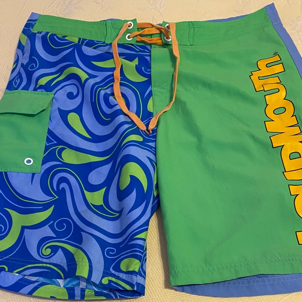 Loudmouth Men's Swirl Pattern Swim Shorts
